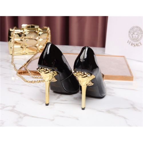 Cheap Versace High-Heeled Shoes For Women #528452 Replica Wholesale [$80.00 USD] [ITEM#528452] on Replica Versace High-Heeled Shoes
