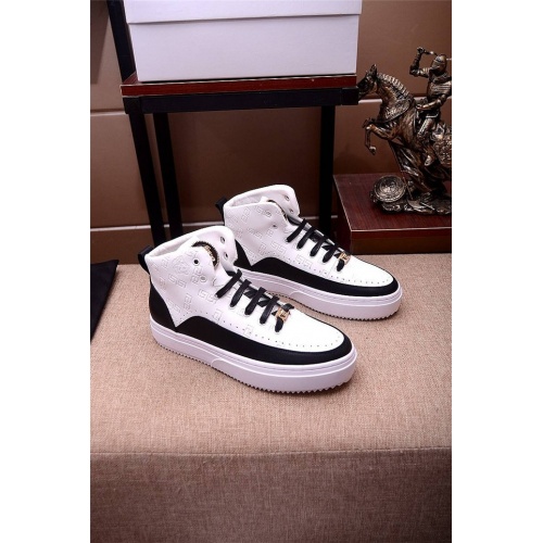 Cheap Versace High Tops Shoes For Men #528493 Replica Wholesale [$82.00 USD] [ITEM#528493] on Replica Versace High Tops Shoes