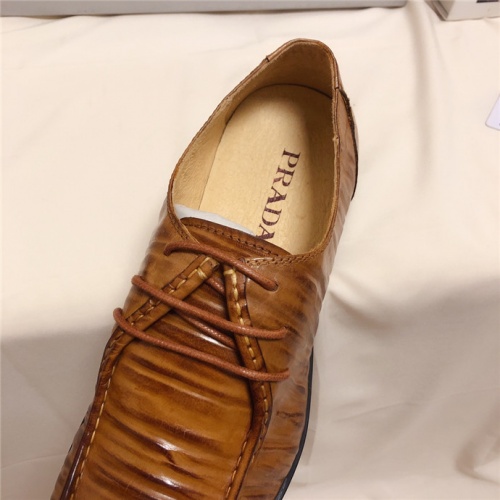 Cheap Prada Leather Shoes For Men #528589 Replica Wholesale [$82.00 USD] [ITEM#528589] on Replica Prada Leather Shoes