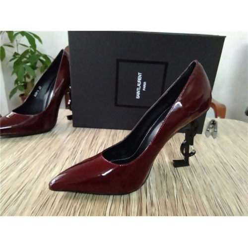 Cheap Yves Saint Laurent YSL High-Heeled Shoes For Women #528755 Replica Wholesale [$88.00 USD] [ITEM#528755] on Replica Yves Saint Laurent YSL High-Heeled Shoes