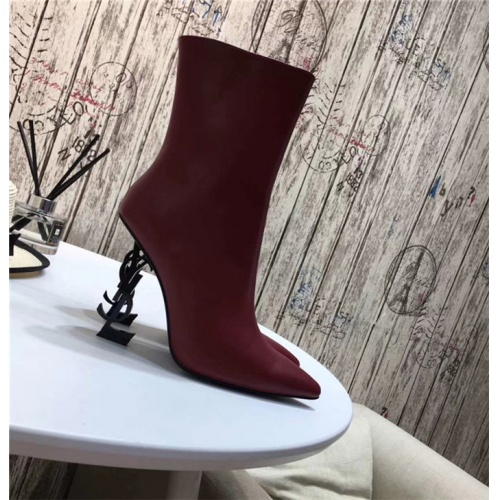 Cheap Yves Saint Laurent Boots For Women #528765 Replica Wholesale [$112.00 USD] [ITEM#528765] on Replica Yves Saint Laurent YSL Boots