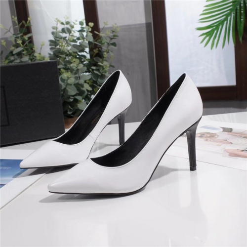Cheap Yves Saint Laurent YSL High-Heeled Shoes For Women #528802 Replica Wholesale [$80.00 USD] [ITEM#528802] on Replica Yves Saint Laurent YSL High-Heeled Shoes