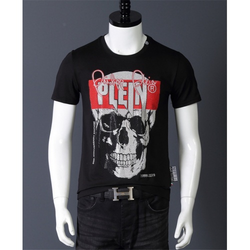 Cheap Philipp Plein PP T-Shirts Short Sleeved For Men #529205 Replica Wholesale [$27.00 USD] [ITEM#529205] on Replica Philipp Plein PP T-Shirts