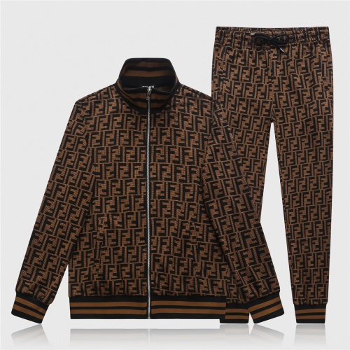 Cheap Fendi Tracksuits Long Sleeved For Men #529435 Replica Wholesale [$86.00 USD] [ITEM#529435] on Replica Fendi Tracksuits