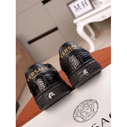 Cheap Versace Casual Shoes For Men #529581 Replica Wholesale [$76.00 USD] [ITEM#529581] on Replica Versace Flat Shoes