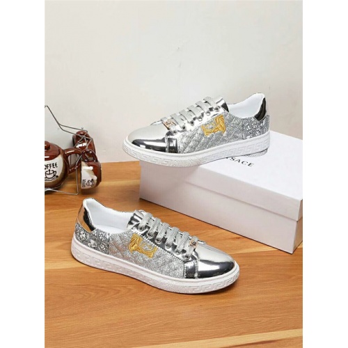 Cheap Versace Casual Shoes For Men #529623 Replica Wholesale [$72.00 USD] [ITEM#529623] on Replica Versace Flat Shoes