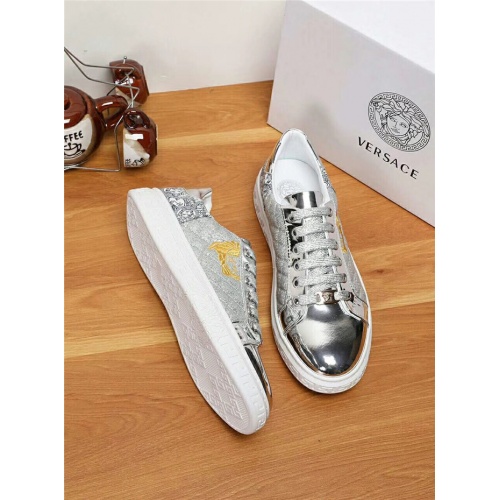 Cheap Versace Casual Shoes For Men #529623 Replica Wholesale [$72.00 USD] [ITEM#529623] on Replica Versace Flat Shoes