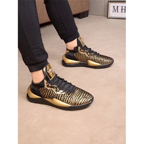 Cheap Versace Casual Shoes For Men #530159 Replica Wholesale [$82.00 USD] [ITEM#530159] on Replica Versace Flat Shoes