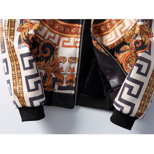 Cheap Versace Leather Coats Long Sleeved For Men #531432 Replica Wholesale [$81.00 USD] [ITEM#531432] on Replica Versace Jackets