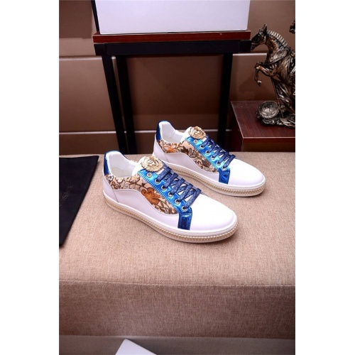 Cheap Versace Casual Shoes For Men #531474 Replica Wholesale [$76.00 USD] [ITEM#531474] on Replica Versace Flat Shoes