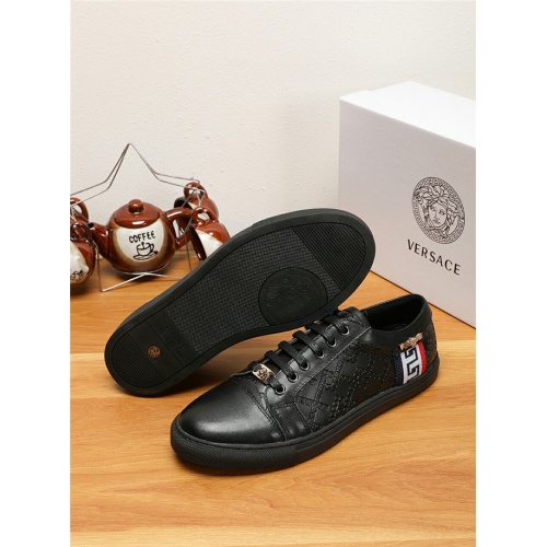 Cheap Versace Casual Shoes For Men #531552 Replica Wholesale [$68.00 USD] [ITEM#531552] on Replica Versace Flat Shoes