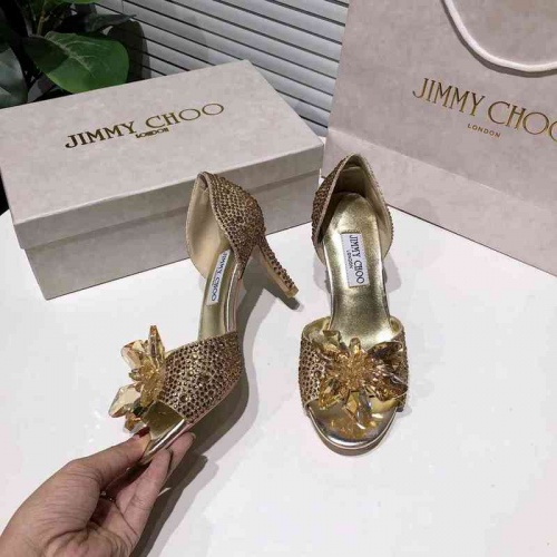 Cheap Jimmy Choo High-Heeled Shoes For Women #531727 Replica Wholesale [$80.00 USD] [ITEM#531727] on Replica Jimmy Choo High-Heeled Shoes
