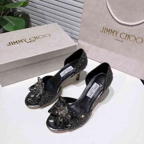 Cheap Jimmy Choo High-Heeled Shoes For Women #531736 Replica Wholesale [$80.00 USD] [ITEM#531736] on Replica Jimmy Choo High-Heeled Shoes