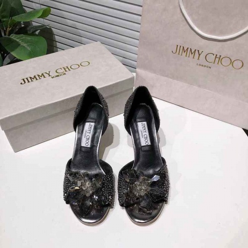 Cheap Jimmy Choo High-Heeled Shoes For Women #531736 Replica Wholesale [$80.00 USD] [ITEM#531736] on Replica Jimmy Choo High-Heeled Shoes
