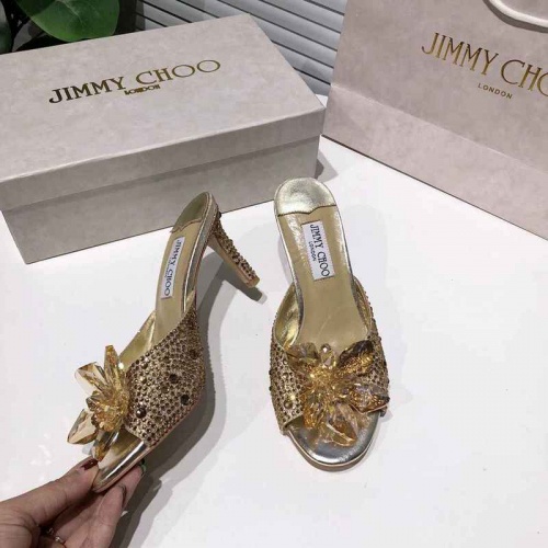Cheap Jimmy Choo High-Heeled Shoes For Women #531778 Replica Wholesale [$76.00 USD] [ITEM#531778] on Replica Jimmy Choo High-Heeled Shoes