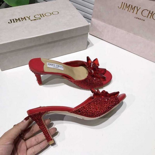 Cheap Jimmy Choo High-Heeled Shoes For Women #531789 Replica Wholesale [$76.00 USD] [ITEM#531789] on Replica Jimmy Choo High-Heeled Shoes