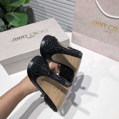 Cheap Jimmy Choo High-Heeled Shoes For Women #531806 Replica Wholesale [$76.00 USD] [ITEM#531806] on Replica Jimmy Choo High-Heeled Shoes