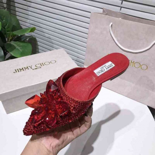 Cheap Jimmy Choo Slippers For Women #531832 Replica Wholesale [$72.00 USD] [ITEM#531832] on Replica Jimmy Choo Shoes