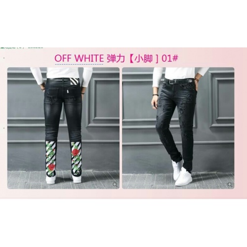 Cheap Off-White Jeans For Men #532300 Replica Wholesale [$43.00 USD] [ITEM#532300] on Replica Off-White Jeans