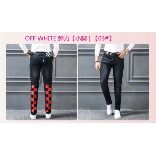Cheap Off-White Jeans For Men #532301 Replica Wholesale [$43.00 USD] [ITEM#532301] on Replica Off-White Jeans