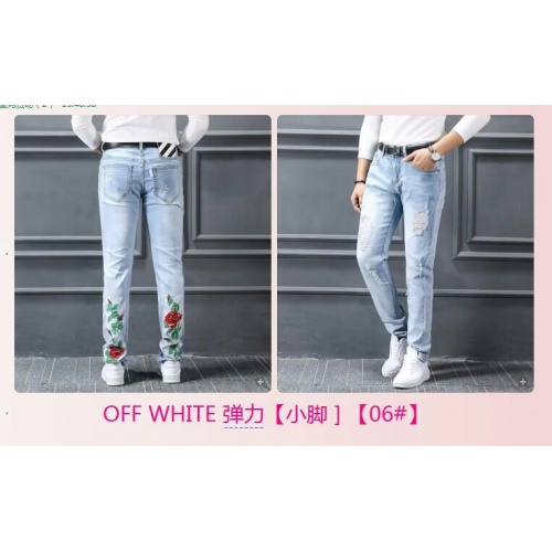 Cheap Off-White Jeans For Men #532302 Replica Wholesale [$43.00 USD] [ITEM#532302] on Replica Off-White Jeans