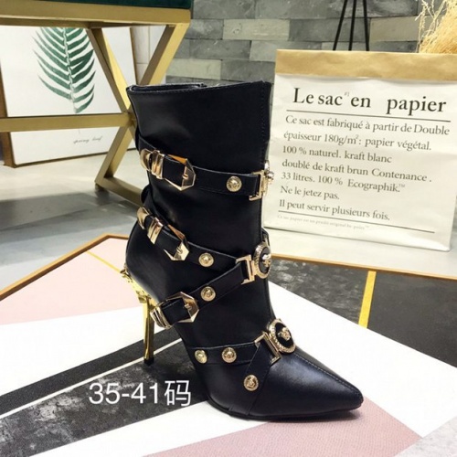 Cheap Versace Boots For Women #532567 Replica Wholesale [$125.00 USD] [ITEM#532567] on Replica Versace Boots