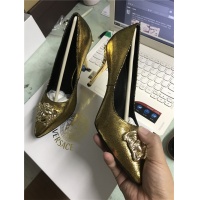Cheap Versace High-Heeled Shoes For Women #528447 Replica Wholesale [$80.00 USD] [ITEM#528447] on Replica Versace High-Heeled Shoes