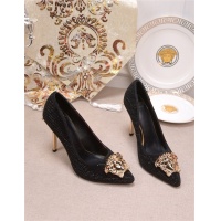 Cheap Versace High-Heeled Shoes For Women #528470 Replica Wholesale [$80.00 USD] [ITEM#528470] on Replica Versace High-Heeled Shoes