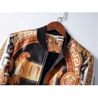 Cheap Versace Leather Coats Long Sleeved For Men #531432 Replica Wholesale [$81.00 USD] [ITEM#531432] on Replica Versace Jackets