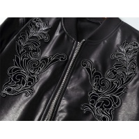 Cheap Versace Leather Coats Long Sleeved For Men #531640 Replica Wholesale [$86.00 USD] [ITEM#531640] on Replica Versace Jackets