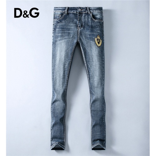 Cheap Dolce &amp; Gabbana D&amp;G Jeans For Men #533665 Replica Wholesale [$50.00 USD] [ITEM#533665] on Replica Dolce &amp; Gabbana D&amp;G Jeans