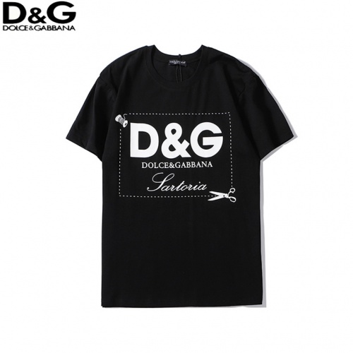Cheap Dolce &amp; Gabbana D&amp;G T-Shirts Short Sleeved For Unisex #536787 Replica Wholesale [$25.00 USD] [ITEM#536787] on Replica Dolce &amp; Gabbana D&amp;G T-Shirts