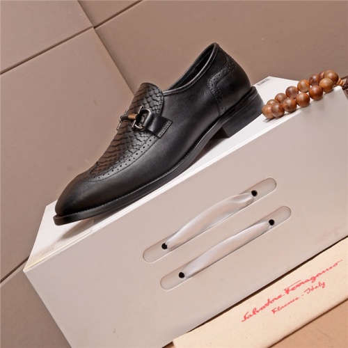 Cheap Salvatore Ferragamo Leather Shoes For Men #537140 Replica Wholesale [$85.00 USD] [ITEM#537140] on Replica Salvatore Ferragamo Leather Shoes
