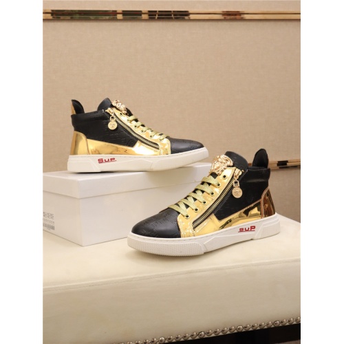 Cheap Versace Casual Shoes For Men #537286 Replica Wholesale [$82.00 USD] [ITEM#537286] on Replica Versace Flat Shoes