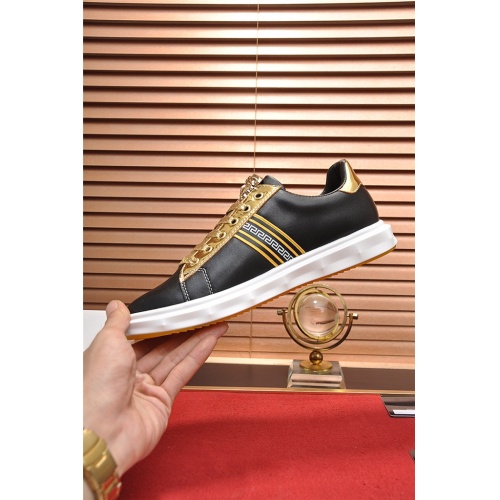 Cheap Versace Casual Shoes For Men #537288 Replica Wholesale [$82.00 USD] [ITEM#537288] on Replica Versace Flat Shoes