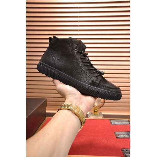 Cheap Prada High Tops Shoes For Men #537334 Replica Wholesale [$85.00 USD] [ITEM#537334] on Replica Prada High Top Shoes