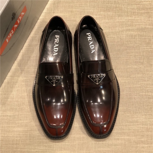 Cheap Prada Leather Shoes For Men #537342 Replica Wholesale [$85.00 USD] [ITEM#537342] on Replica Prada Leather Shoes