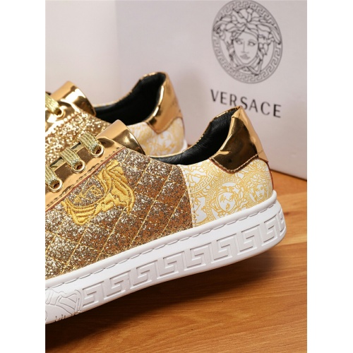 Cheap Versace Casual Shoes For Men #538360 Replica Wholesale [$72.00 USD] [ITEM#538360] on Replica Versace Flat Shoes