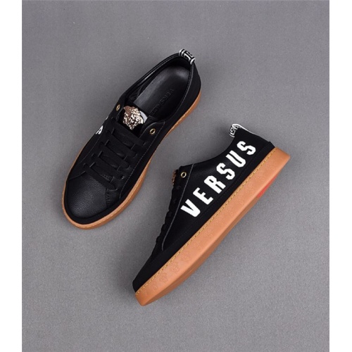 Cheap Versace Casual Shoes For Men #538377 Replica Wholesale [$80.00 USD] [ITEM#538377] on Replica Versace Flat Shoes