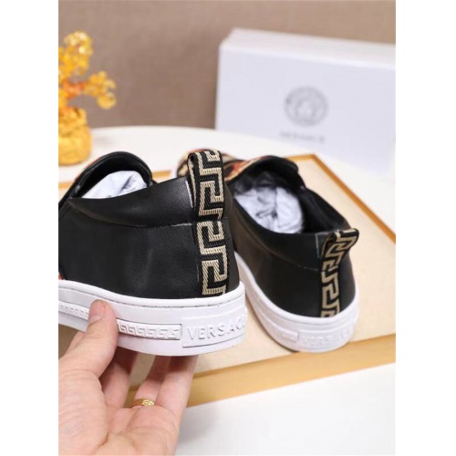 Cheap Versace Casual Shoes For Men #538391 Replica Wholesale [$68.00 USD] [ITEM#538391] on Replica Versace Flat Shoes