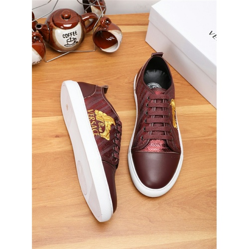 Cheap Versace Casual Shoes For Men #538395 Replica Wholesale [$68.00 USD] [ITEM#538395] on Replica Versace Flat Shoes