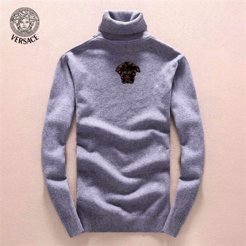 Cheap Versace Sweaters Long Sleeved For Men #538791 Replica Wholesale [$43.00 USD] [ITEM#538791] on Replica Versace Sweaters