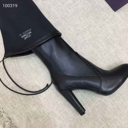 Cheap Stuart Weitzman Boots For Women #538812 Replica Wholesale [$88.00 USD] [ITEM#538812] on Replica Stuart Weitzman Boots