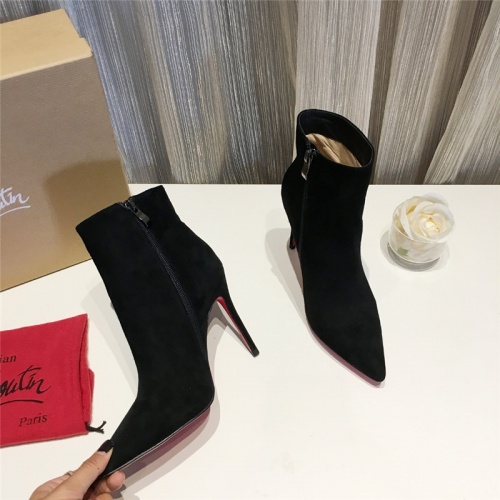 Cheap Christian Louboutin Boots For Women #538837 Replica Wholesale [$88.00 USD] [ITEM#538837] on Replica Christian Louboutin Boots