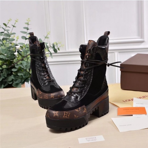 Cheap Louis Vuitton Boots For Women #538854 Replica Wholesale [$96.00 USD] [ITEM#538854] on Replica Louis Vuitton Boots