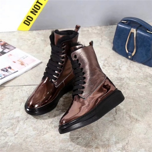 Cheap Alexander McQueen Boots For Men #538947 Replica Wholesale [$112.00 USD] [ITEM#538947] on Replica Alexander McQueen Boots