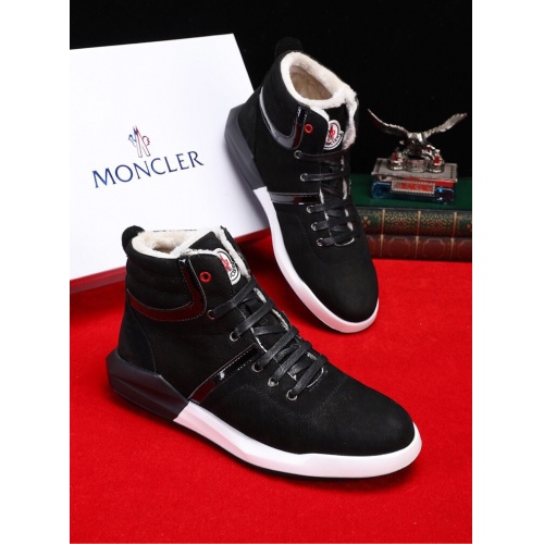 Cheap Moncler High Tops Shoe For Men #539093 Replica Wholesale [$82.00 USD] [ITEM#539093] on Replica Moncler Shoes