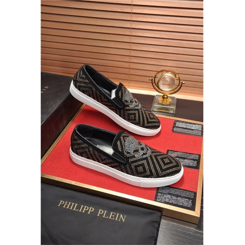 Cheap Philipp Plein PP Casual Shoes For Men #539393 Replica Wholesale [$76.00 USD] [ITEM#539393] on Replica Philipp Plein Casual Shoes