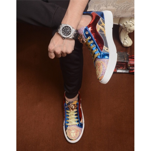 Cheap Versace Casual Shoes For Men #541415 Replica Wholesale [$72.00 USD] [ITEM#541415] on Replica Versace Flat Shoes