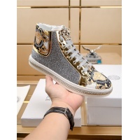 Cheap Versace High Tops Shoes For Men #538427 Replica Wholesale [$82.00 USD] [ITEM#538427] on Replica Versace High Tops Shoes